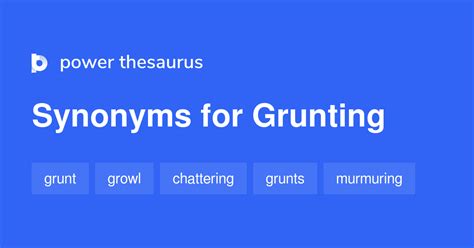 grunting deutsch|grunting synonyms.